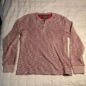 Red long-sleeve shirt
